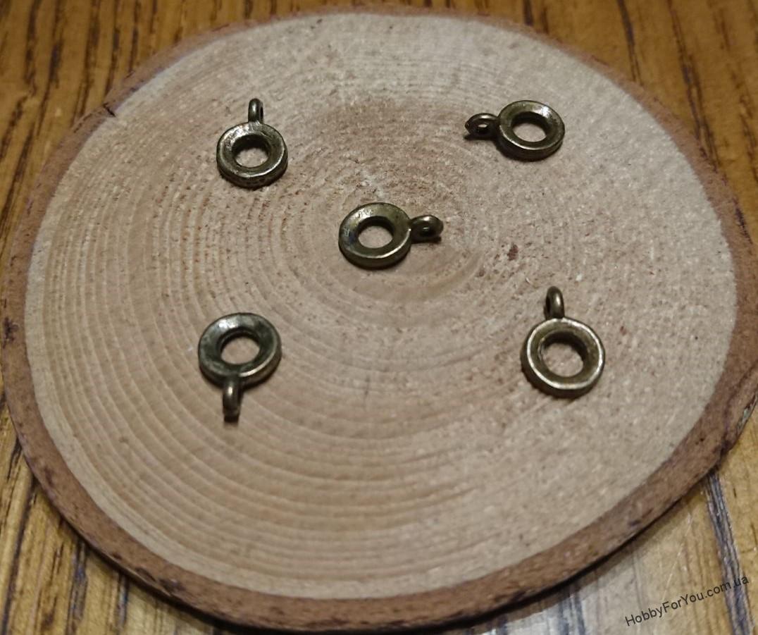 Бейл 22, переходник для кулона, металл, бронза, 11*8 мм, D=3,9 mm, R1796