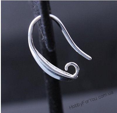 Швензы для сережек, металл, серебро, 10х20 мм - R0615
