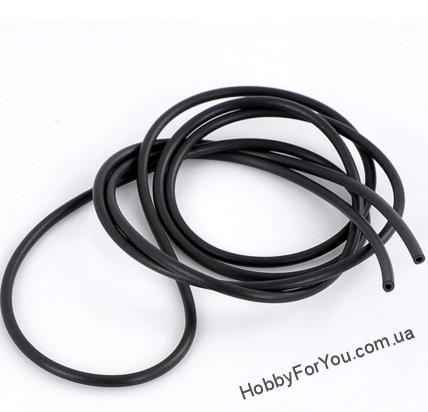 Каучук черный, с дыркой, тонкий, 2,5 мм, отверстие 1 мм, R1540