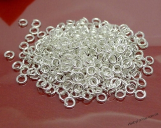 Соединительные кольца св.серебро, 3 мм тонкие - R02597
