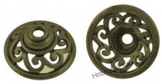Обниматель Античный ажурный, бронза, 15 мм,  R0683