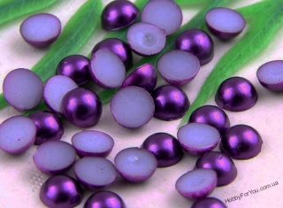 Полубусины фиолетовый перламутр 4 мм- R01432