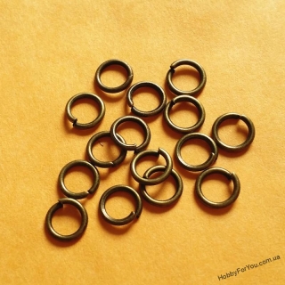  Кольцо соединительное, бронза, 7 мм, 20 шт., R02891