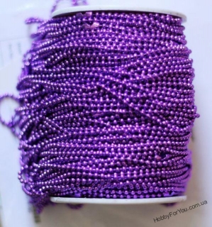 Цепочка из шариков, фиолетовая, R01996