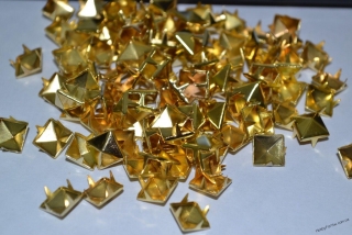 Заклепка Пирамида, золото, 10 мм - R0251
