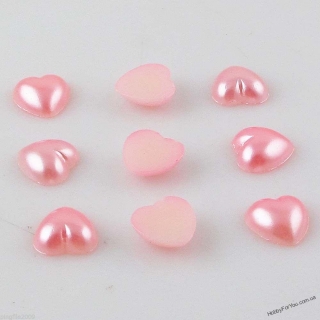 Декор Сердечко, розовое  10 мм -  R0338